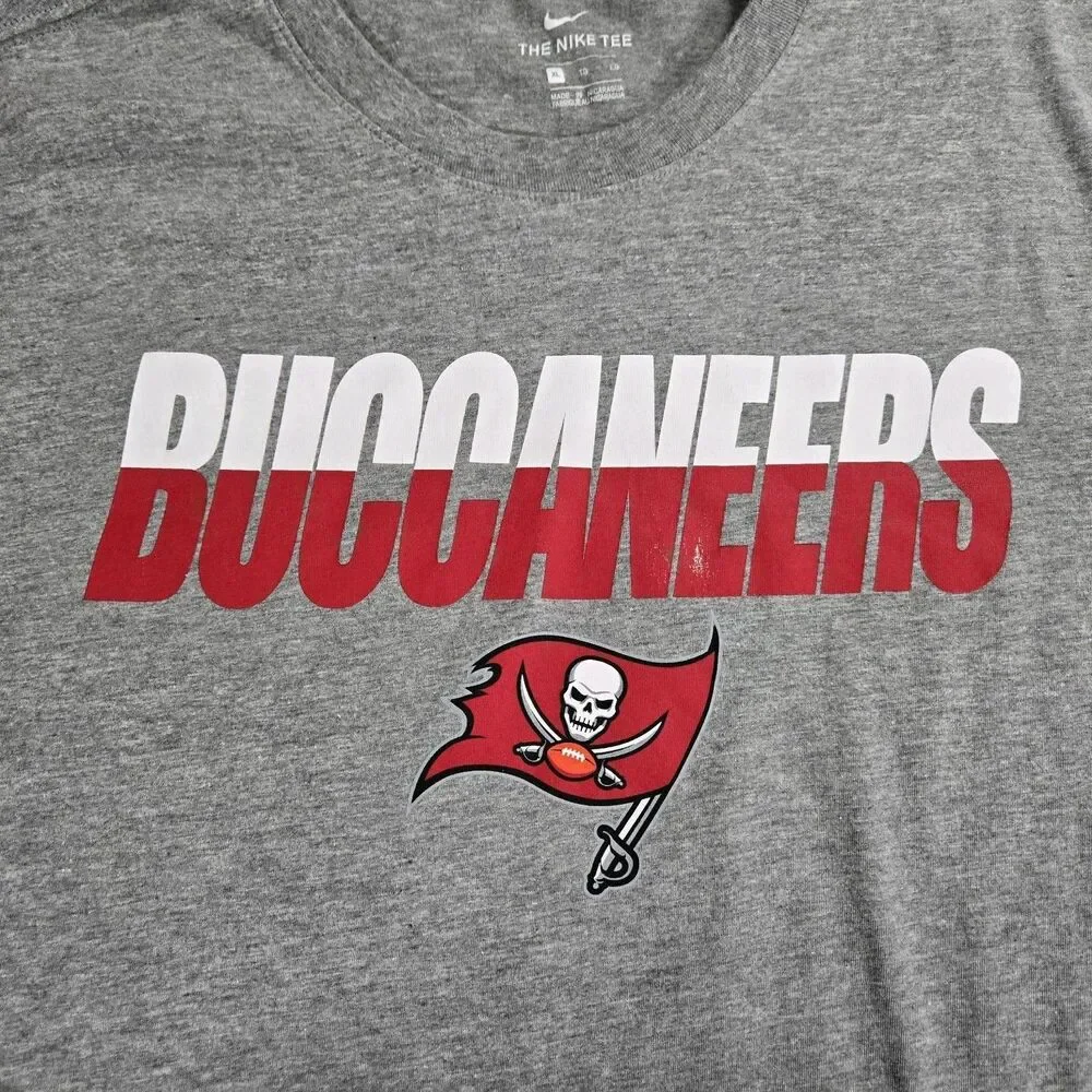 Mens Nike Tampa Bay Buccaneers Short Sleeve T Shirt XL Gray